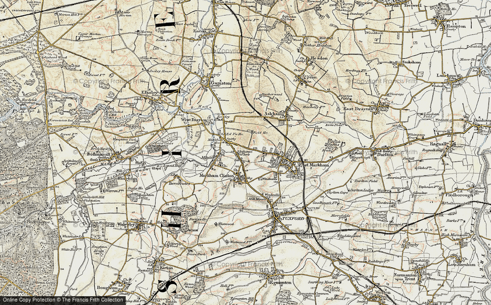 Old Map of Sibthorpe, 1902-1903 in 1902-1903