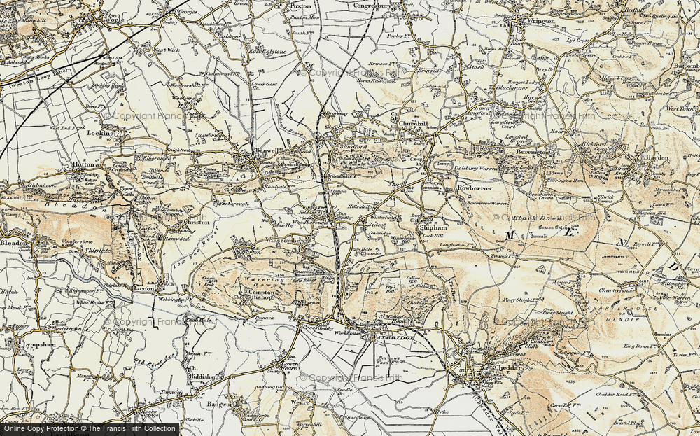 Old Map of Sidcot, 1899-1900 in 1899-1900