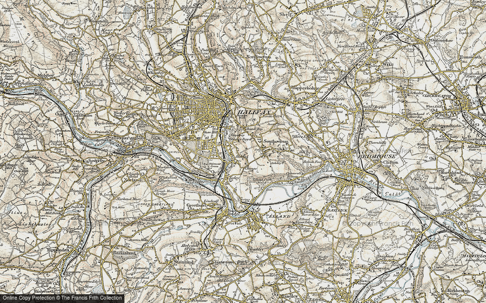 Old Map of Siddal, 1903 in 1903