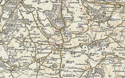 Old map of Siddington in 1902-1903