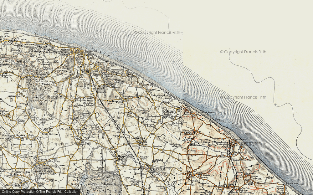 Old Map of Sidestrand, 1901-1902 in 1901-1902