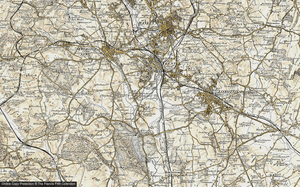 Old Map of Sideway, 1902 in 1902