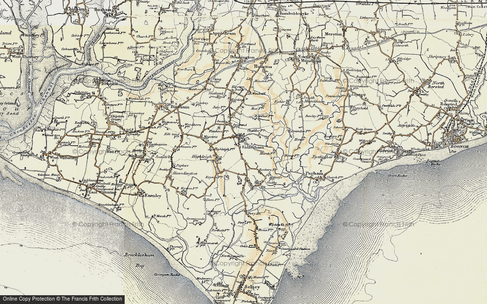 Old Map of Sidlesham, 1897-1899 in 1897-1899