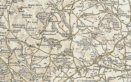 Old map of Sigford in 1899