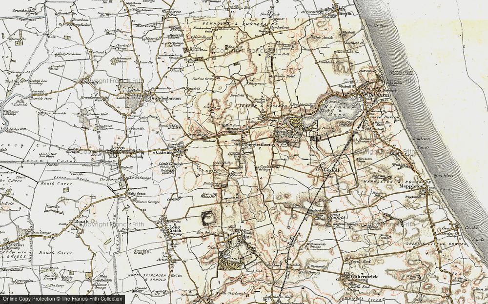 Old Map of Sigglesthorne, 1903-1908 in 1903-1908