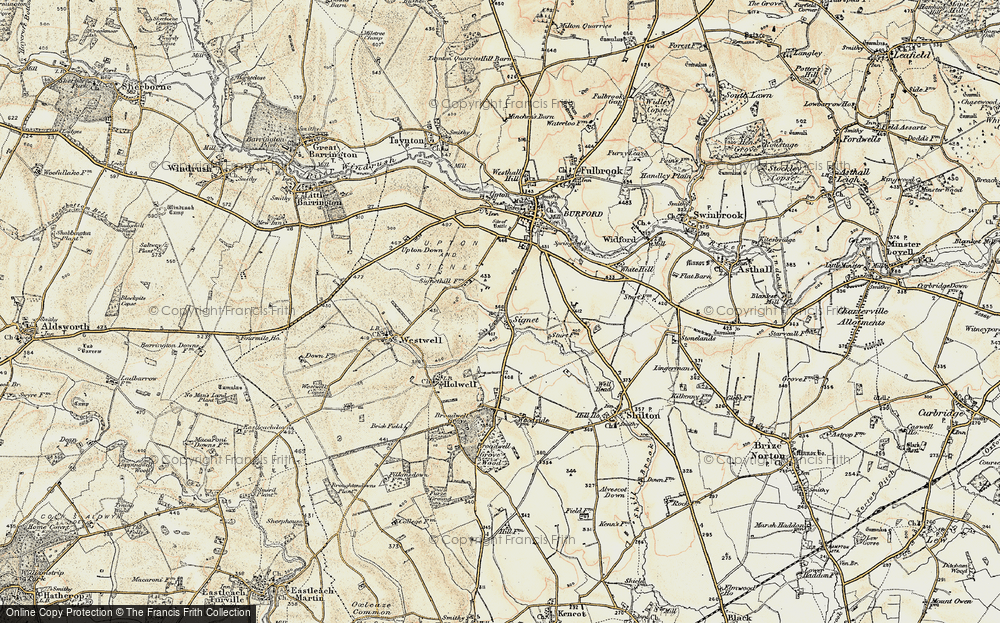 Old Map of Signet, 1898-1899 in 1898-1899