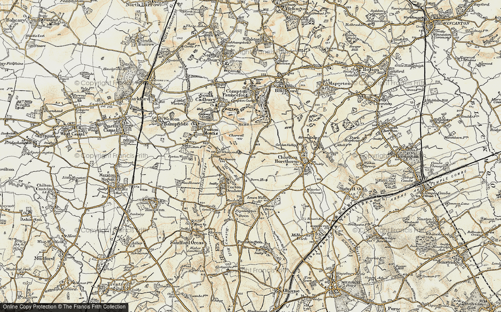 Old Map of Sigwells, 1899 in 1899