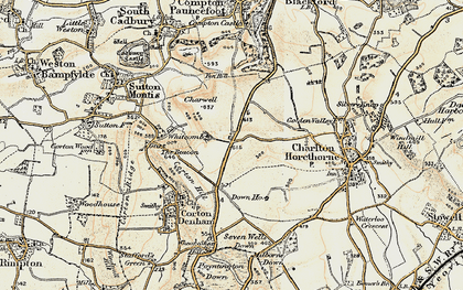 Old map of Sigwells in 1899