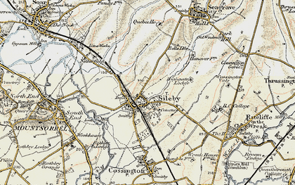 Old map of Sileby in 1902-1903