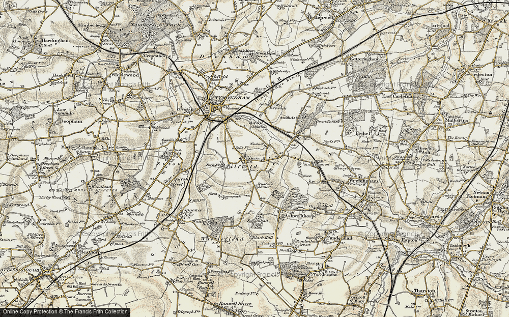 Old Map of Silfield, 1901-1902 in 1901-1902