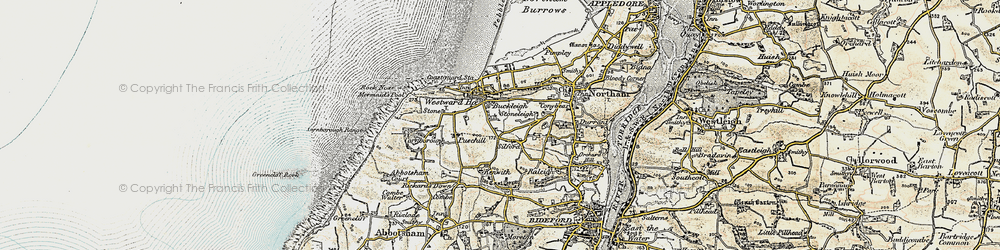 Old map of Silford in 1900