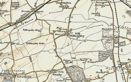 Old map of Silk Willoughby in 1902-1903