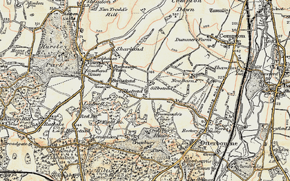 Old map of Silkstead in 1897-1909