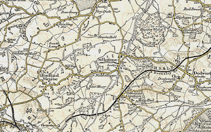 Old map of Silkstone in 1903