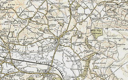 Old map of Silsden in 1903-1904