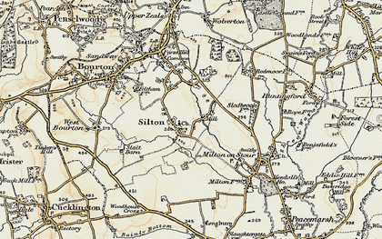 Old map of Silton in 1897-1899