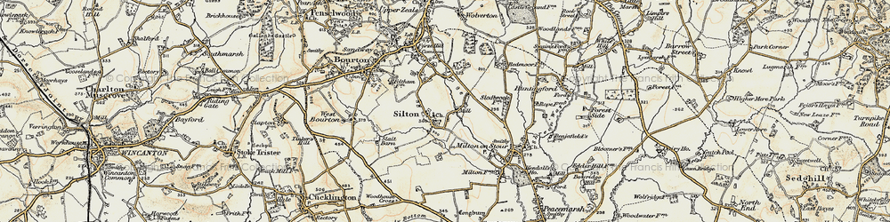 Old map of Silton in 1897-1899