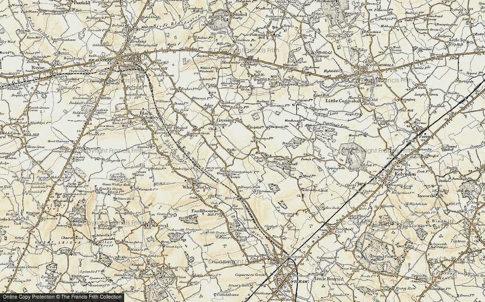 Old Map of Silver End, 1898-1899 in 1898-1899