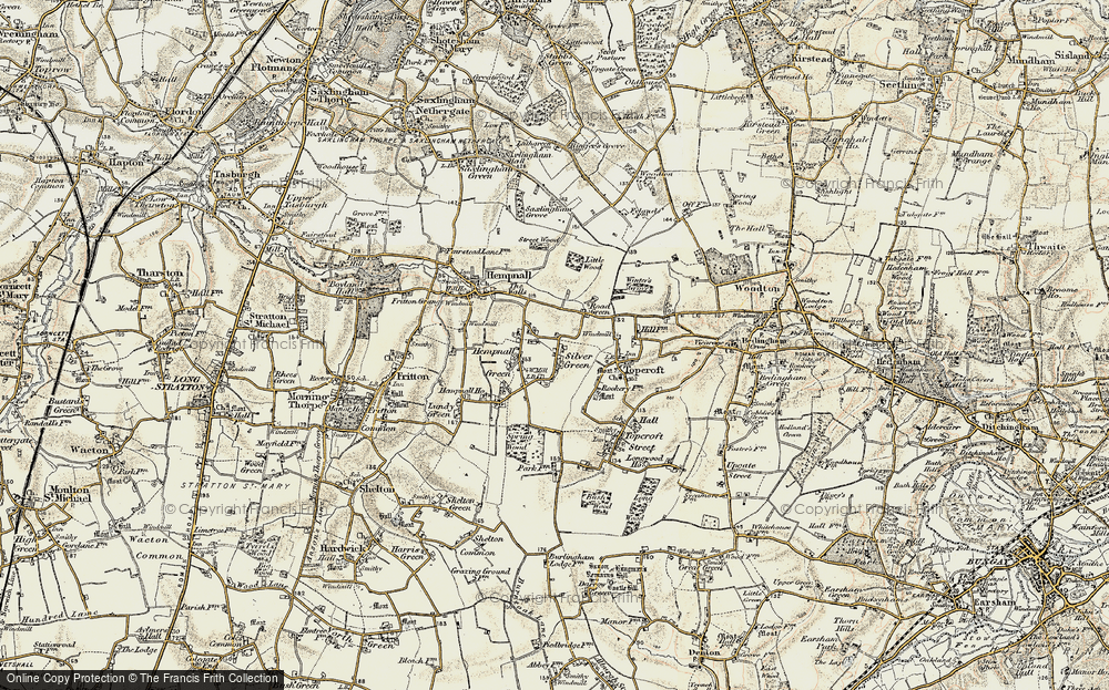 Old Map of Silver Green, 1901-1902 in 1901-1902