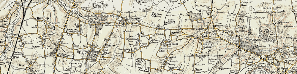 Old map of Silver Green in 1901-1902