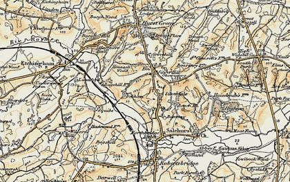 Old map of Silver Hill in 1898