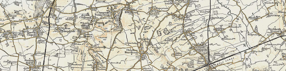 Old map of Silver Knap in 1899