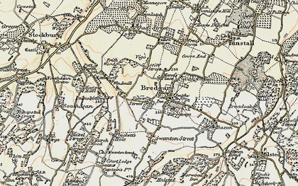 Old map of Silver Street in 1897-1898