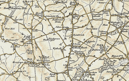 Old map of Silver Street in 1901-1902