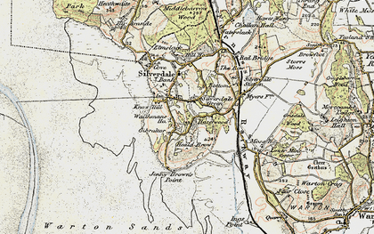 Old map of Lindeth Twr in 1903-1904