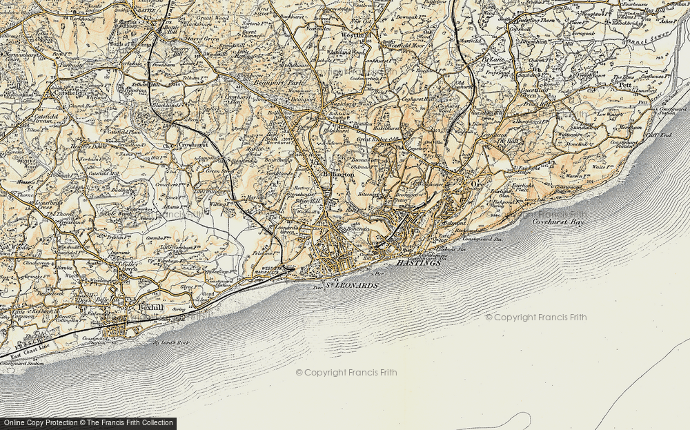 Old Map of Silverhill, 1898 in 1898