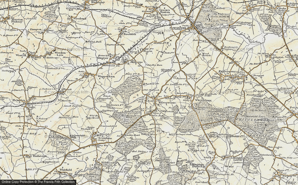 Old Map of Silverstone, 1898-1901 in 1898-1901
