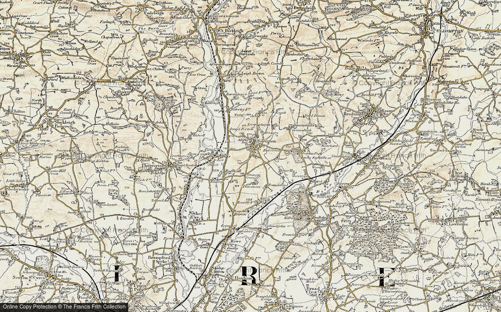 Old Map of Silverton, 1898-1900 in 1898-1900