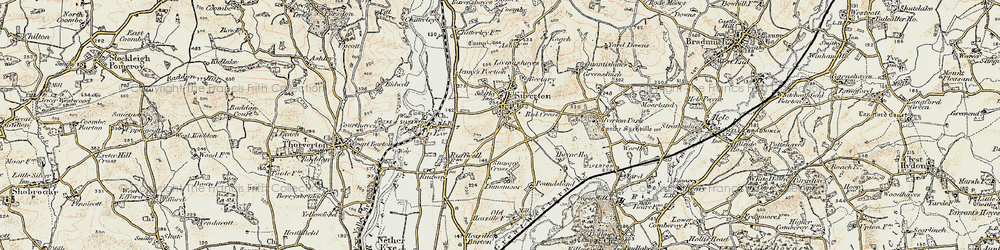 Old map of Silverton in 1898-1900