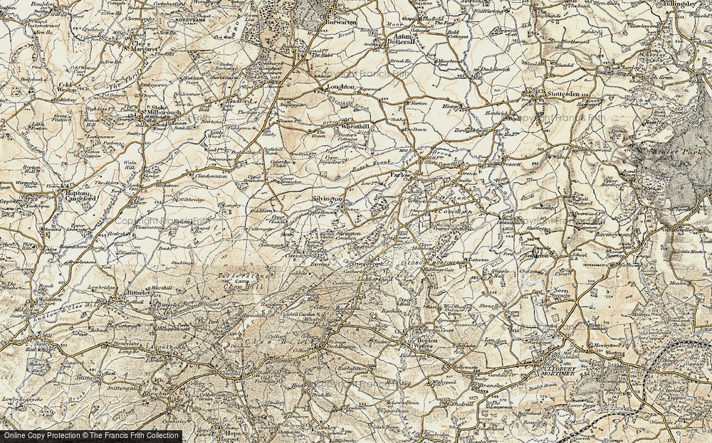 Old Map of Historic Map covering Batch Brook in 1901-1902