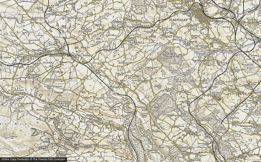 Old Map of Sim Hill, 1903 in 1903