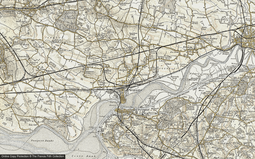 Old Map of Simm's Cross, 1902-1903 in 1902-1903