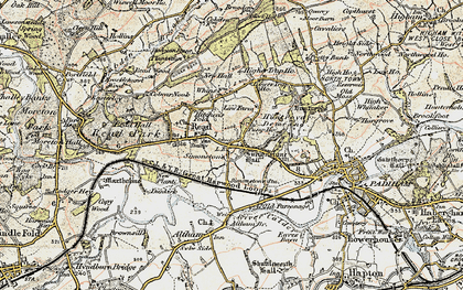 Old map of Altham Br in 1903-1904