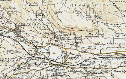 Old map of Simonstone in 1903-1904