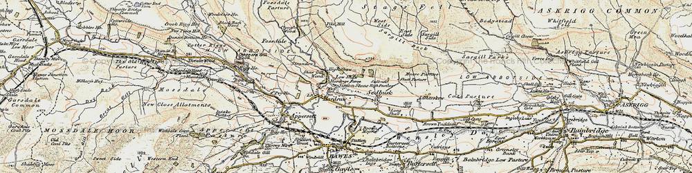 Old map of Simonstone in 1903-1904