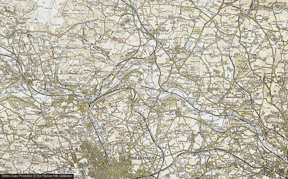 Old Map of Simpson Green, 1903-1904 in 1903-1904