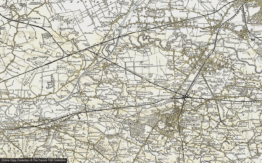 Old Map of Sinderland Green, 1903 in 1903