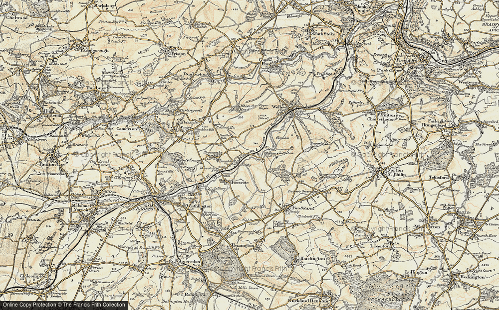 Old Map of Single Hill, 1898-1899 in 1898-1899