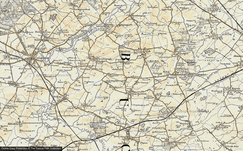 Old Map of Singleborough, 1898 in 1898