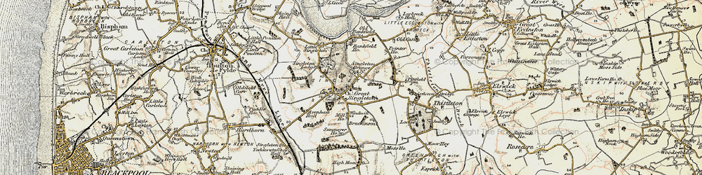 Old map of Singleton in 1903-1904