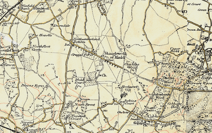 Old map of Singlewell in 1897-1898