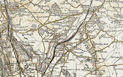 Old map of Singret in 1902-1903