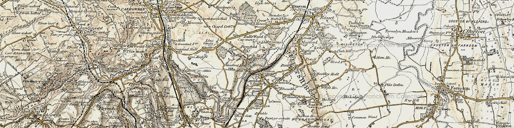 Old map of Singret in 1902-1903