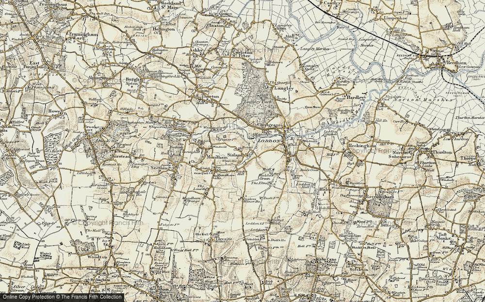 Old Map of Sisland, 1901-1902 in 1901-1902
