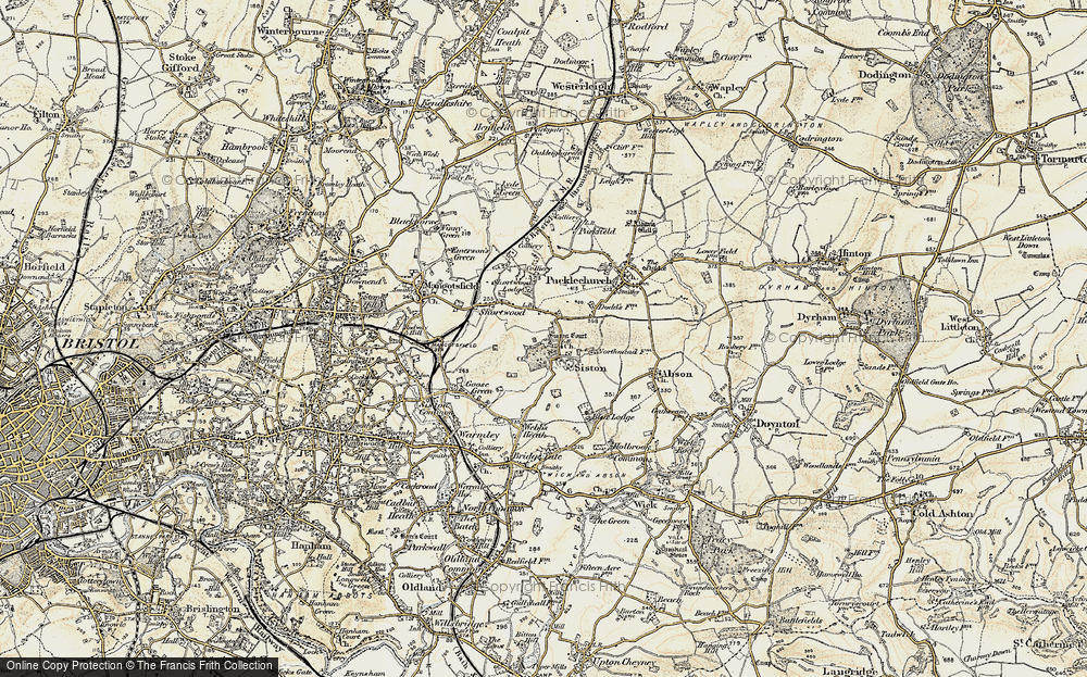 Old Map of Siston, 1899 in 1899