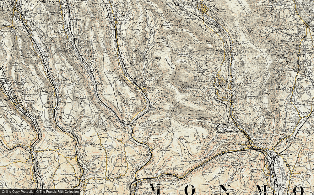 Old Map of Six Bells, 1899-1900 in 1899-1900